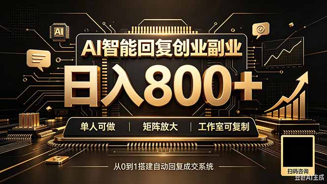 全自动AI挂机创业｜个人副业→工作室全链路扶持-独家科技资源网