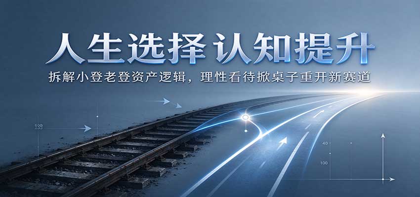 人生选择认知提升：拆解小登老登资产逻辑，理性看待掀桌子重开新赛道-独家科技资源网