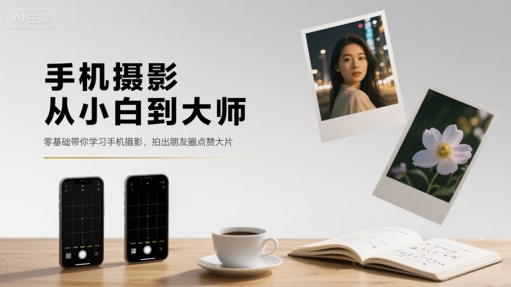 手机摄影从小白到大师，零基础带你学习手机摄影，拍出朋友圈点赞大片-独家科技资源网
