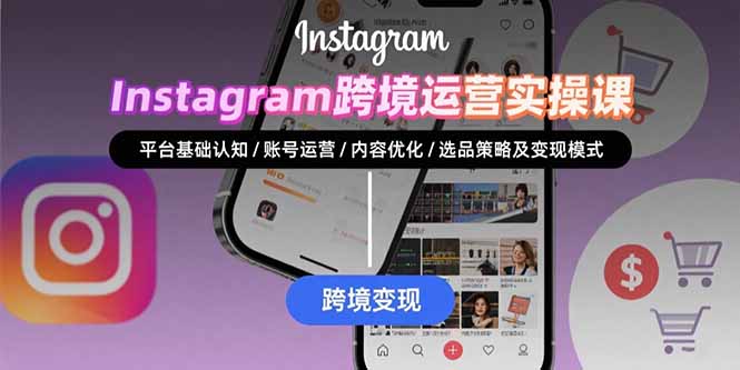 Instagram跨境运营实战：平台认知/账号运营/内容优化/选品策略及变现模式-独家科技资源网