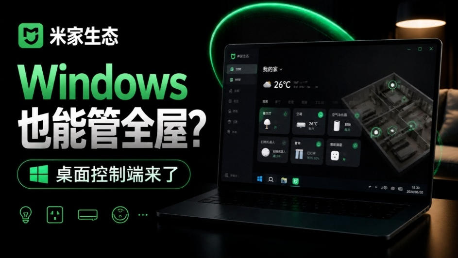 Windows电脑也能管全屋?这下真省心,米家生态桌面控制端来了,Github最新开源,MiHome-Windows-独家科技资源网