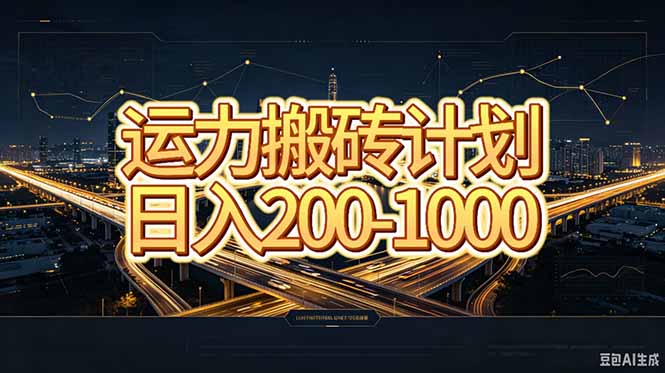 运力搬砖,风口项目。当日收益稳定200-1000。 每天仅需一小时,新人轻松上手。-独家科技资源网