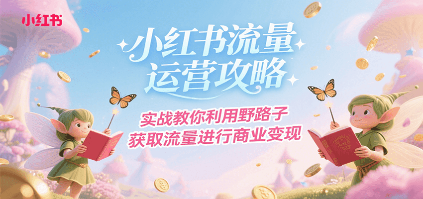 小红书流量运营攻略，实战教你利用野路子获取流量进行商业变现-独家科技资源网