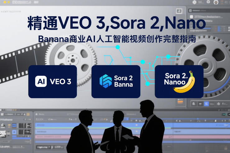 精通VEO 3，Sora 2，Nano Banana商业AI人工智能视频创作完整指南-独家科技资源网
