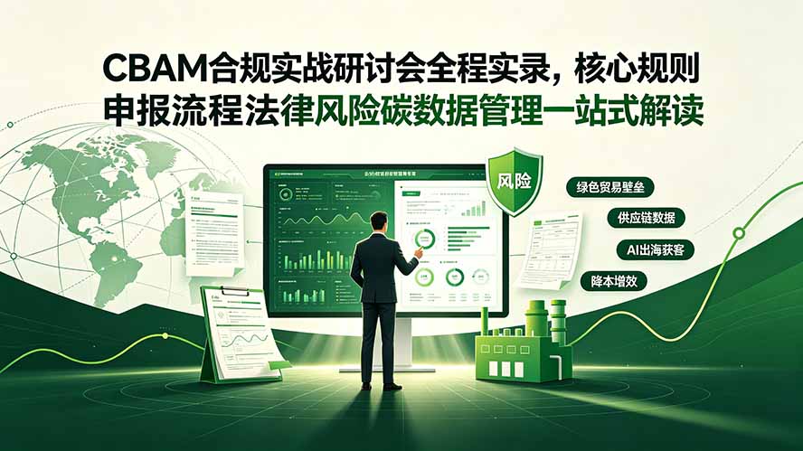 CBAM合规实战研讨会全程实录,核心规则申报流程法律风险碳数据管理一站式解读-独家科技资源网
