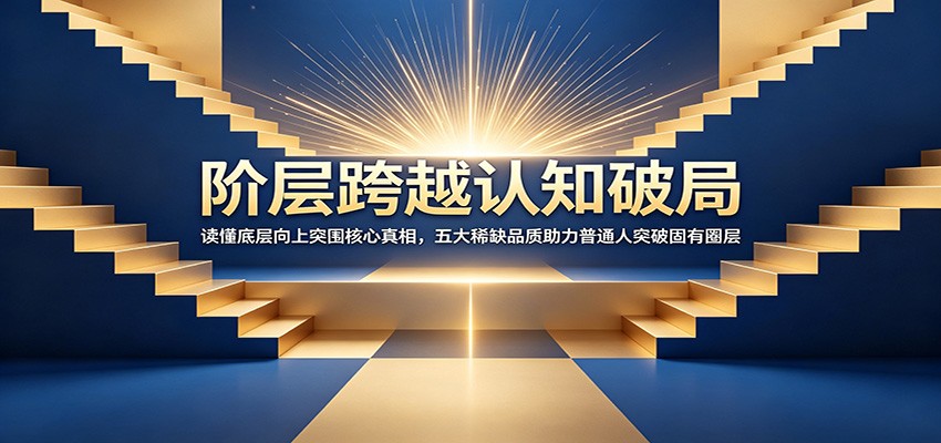 阶层跨越认知破局：读懂底层向上突围核心真相，五大稀缺品质助力普通人突破固有圈层-独家科技资源网
