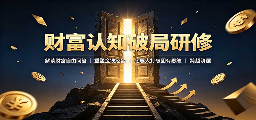 财富认知破局研修：解读”孙割”，重塑金钱观念，底层人打破固有思维跨越阶层-独家科技资源网