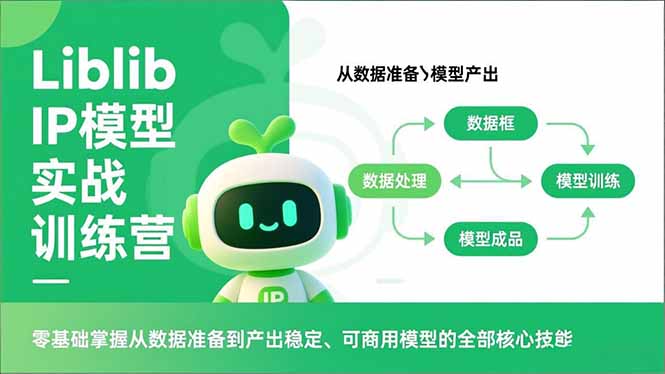 Liblib IP模型实战训练营，零基础掌握从数据准备到产出稳定、可商用模型的全部核心技能-独家科技资源网