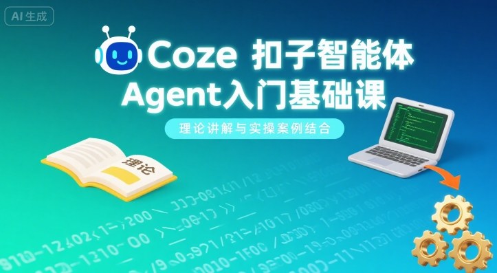 Coze扣子智能体Agent入门基础课，理论讲解与实操案例结合-独家科技资源网