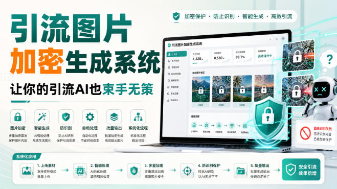 引流图片加密生成系统，让你的引流AI也束手无策-独家科技资源网