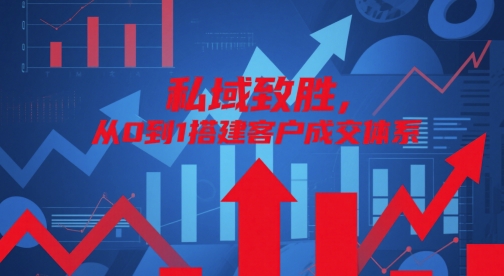 私域致胜，从0到1搭建客户成交体系-独家科技资源网