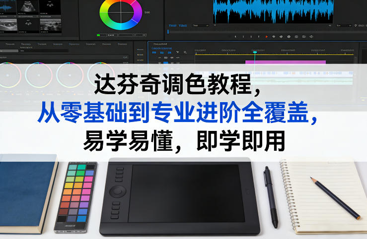 达芬奇调色教程，从零基础到专业进阶全覆盖，易学易懂，即学即用-独家科技资源网