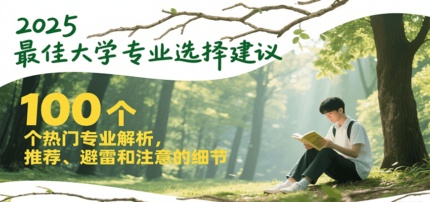2025最佳大学专业选择建议，100个热门专业解析，推荐、避雷和注意的细节-独家科技资源网