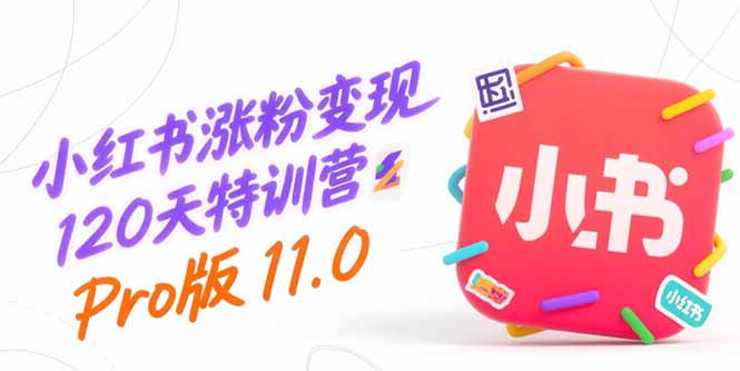 小红书涨粉变现120天特训营Pro版11.0：从0到1掌握平台运营,内容制作和变现-独家科技资源网