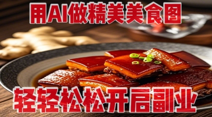 用AI做精美美食图，无需专业设备拍摄，轻轻松松开启副业-独家科技资源网