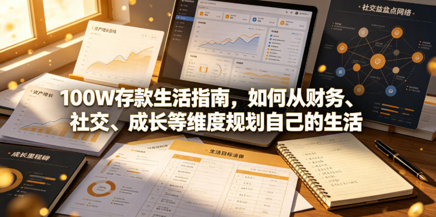 付费文章：100W存款生活指南，如何从财务、社交、成长等维度规划自己的生活-独家科技资源网