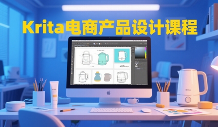 大梦老师·Krita电商产品设计课程-独家科技资源网