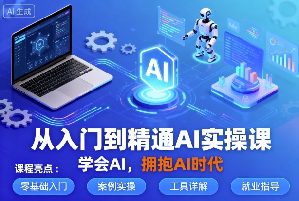 从入门到精通AI实操课，学会AI，拥抱AI时代-独家科技资源网