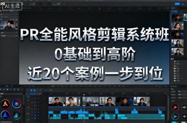 PR全能风格剪辑系统班，0基础到高阶，近20个案例一步到位-独家科技资源网