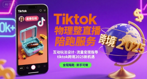 Tiktok物理整蛊直播陪跑服务-tiktok跨境2025-独家科技资源网