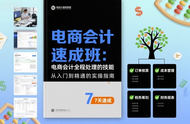 电商会计速成班，电商会计全程处理的技能-独家科技资源网