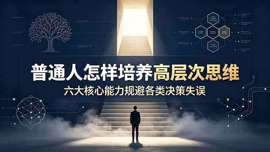 付费文章：普通人怎样培养高层次思维，六大核心能力规避各类决策失误-独家科技资源网