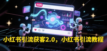 小红书引流获客2.0，小红书引流教程-独家科技资源网