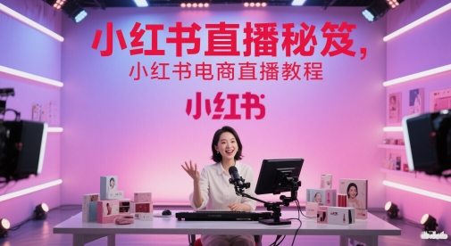 小红书直播秘笈，小红书电商直播教程-独家科技资源网