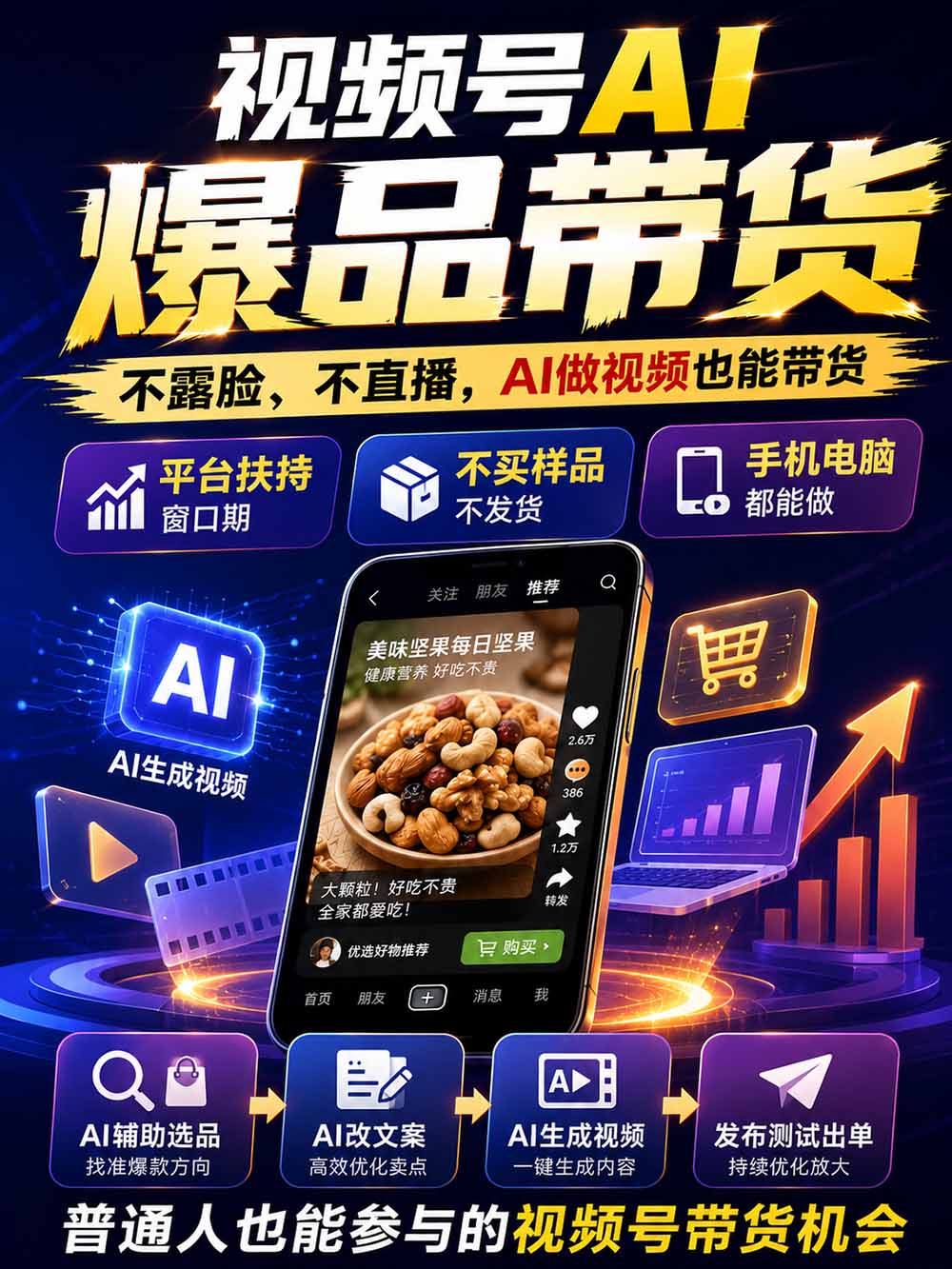 图片[2]-2026视频号AI爆品带货训练营-9月开课｜不露脸不直播，AI做视频发视频号，有人下单，你赚佣金，轻松单日佣金1000+-独家科技资源网
