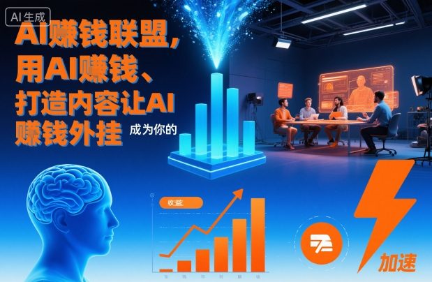 AI賺钱联盟，用AI賺钱、打造内容让AI成为你的賺钱外挂-独家科技资源网