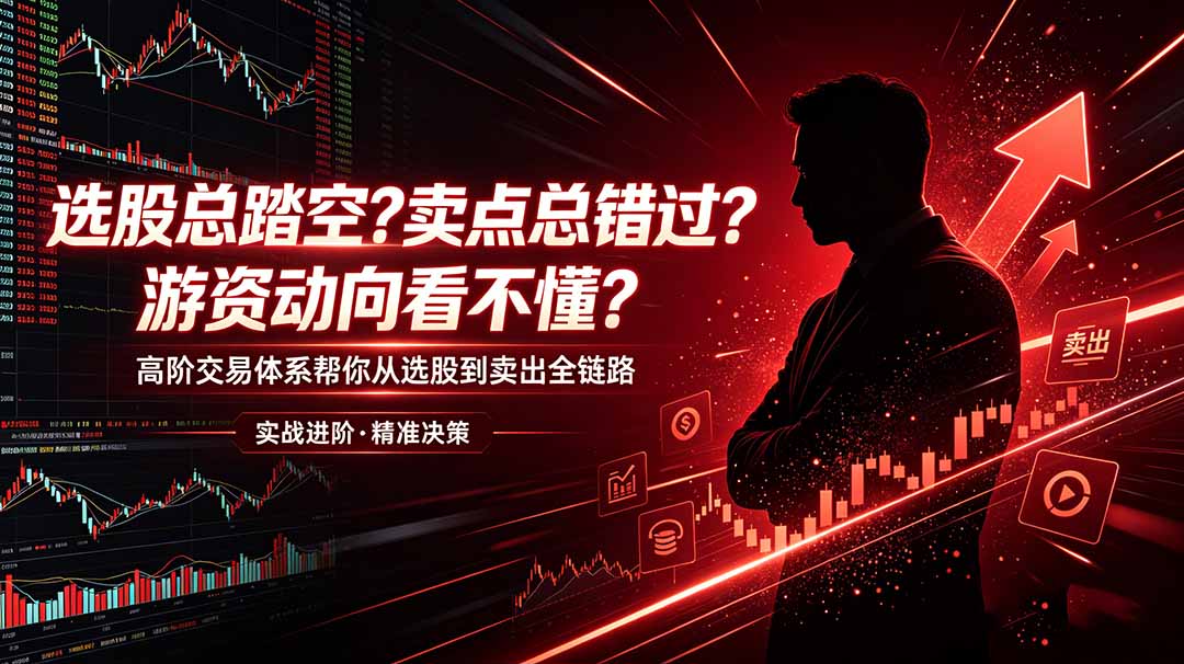 选股总踏空？卖点总错过？游资动向看不懂？高阶交易体系帮你从选股到卖出全链路(更新6月-独家科技资源网