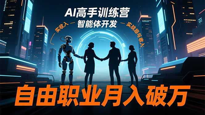 AI高手训练营3.0,ChatGPT,Midjourney,智能体开发,自由职业月入破万-独家科技资源网
