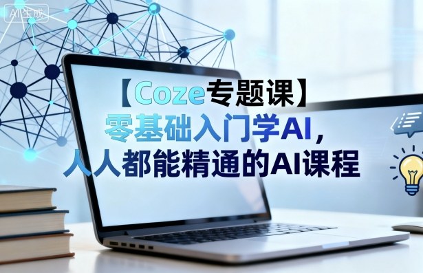 【Coze专题课】零基础入门学AI，人人都能精通的AI课程-独家科技资源网