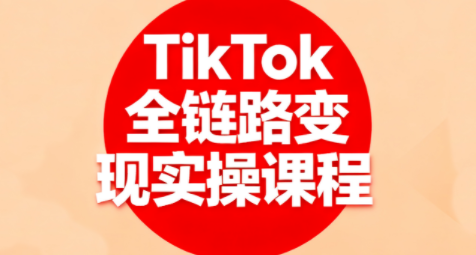 小杨老师·TikTok全链路变现实操课程-独家科技资源网