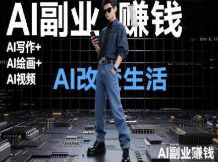 AI改变生活(Ai写作+AI绘画+Ai视频)，AI副业挣钱-独家科技资源网