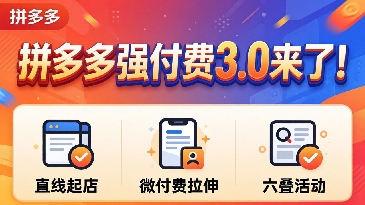 拼多多强付费3.0来了(更新4月-独家科技资源网