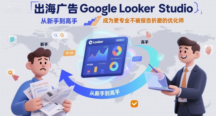 出海广告Google Looker Studio从新手到高手，成为更专业不被报告折磨的优化师-独家科技资源网