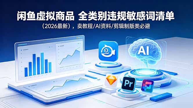 闲鱼虚拟商品 全类别违规敏感词清单(2026最新-独家科技资源网