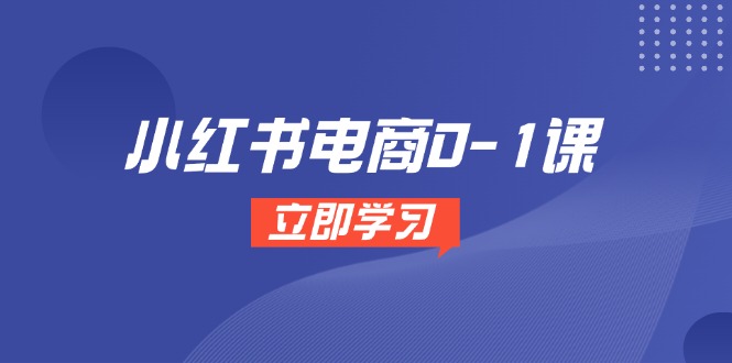 小红书电商0-1课，开店选品全流程，多平台素材处理与爆款笔记制作-独家科技资源网