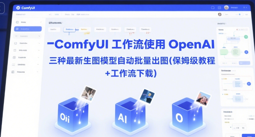 ComfyUI 工作流使用 OpenAI 三种最新生图模型自动批量出图(保姆级教程+工作流下载)-独家科技资源网