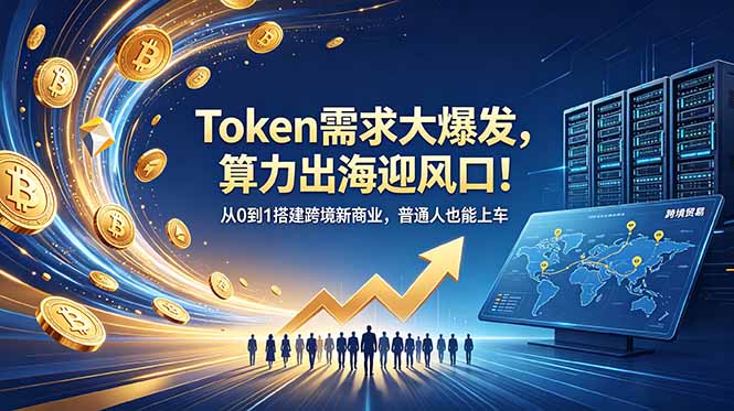 Token需求大爆发,算力出海迎风口!从0到1搭建跨境新商业,普通人也能上车-独家科技资源网