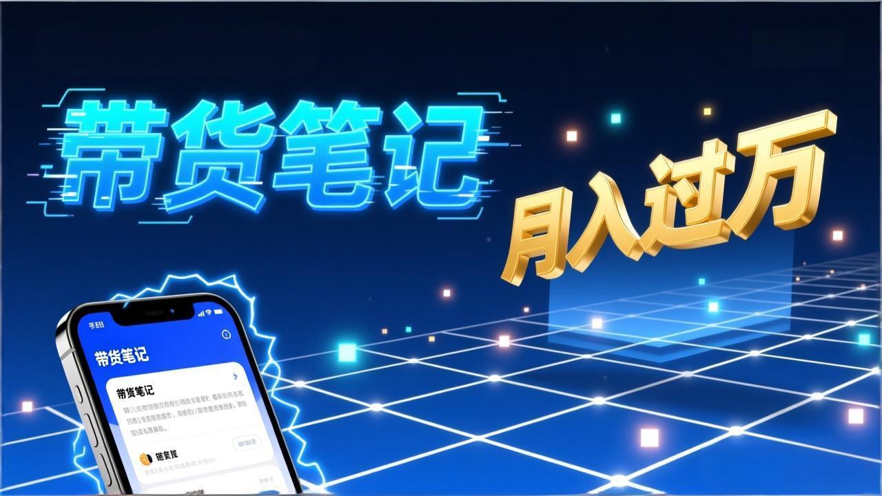 小红书爆款笔记带货实战：拆解封面标题正文全要素，手把手教你单篇笔记带货月入过万-独家科技资源网