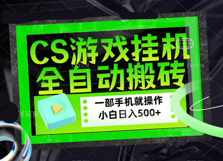 CSGO游戏挂机捡漏搬砖，超稳定的项目，带领1000+小白实现日入500+，数据可视频验证-独家科技资源网