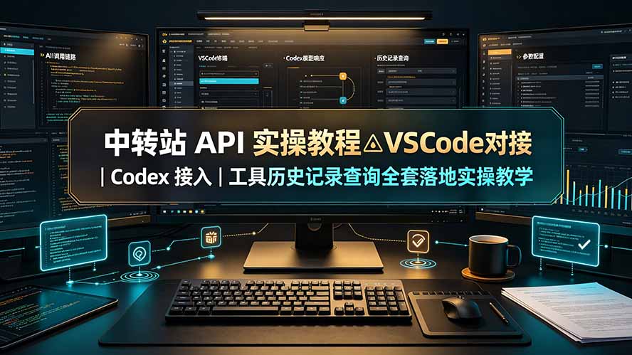 中转站 API 实操教程△VSCode 对接|Codex 接入|工具历史记录查询全套落地实操教学-独家科技资源网