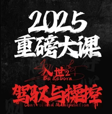 2025重磅大课，入世2，驾驭与控制-独家科技资源网