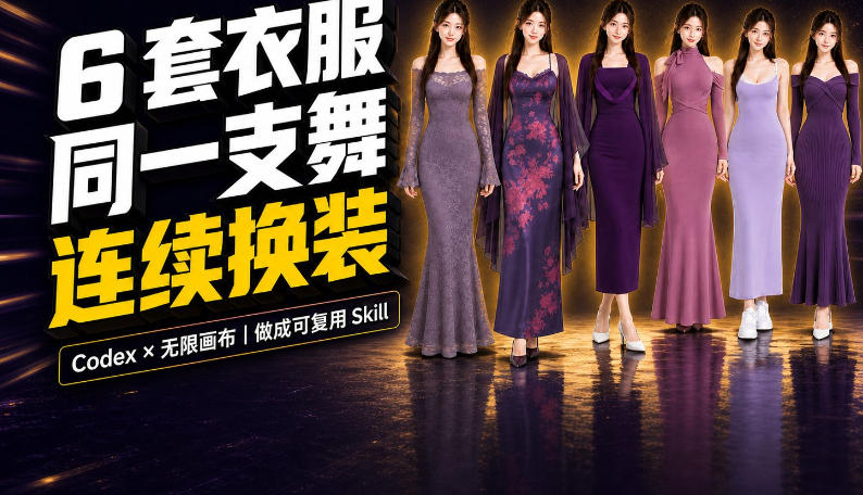 同一支舞,6套衣服按顺序切换:我把服装换装视频做成了一个Skill-独家科技资源网