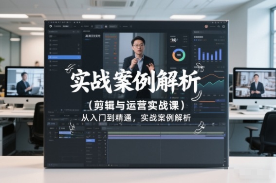 剪辑与运营实战课，从入门到精通，实战案例解析(更新2026)-独家科技资源网