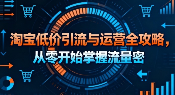 淘宝低价引流与运营全攻略，从零开始掌握流量密码-独家科技资源网