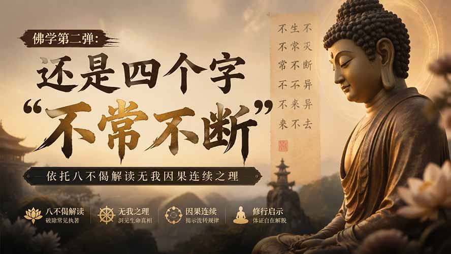 付费文章：佛学第二弹：还是四个字“不常不断”依托八不偈解读无我因果连续之理-独家科技资源网