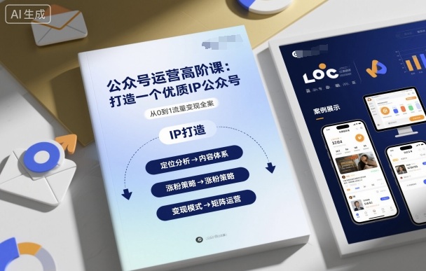 公众号运营高阶课，打造一个优质IP公众号-独家科技资源网